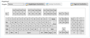 Der Bearbeitungsbereich "Tastatur".